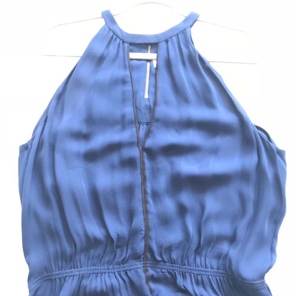 A.L.C. Blue Sheer Sleeveless Dress